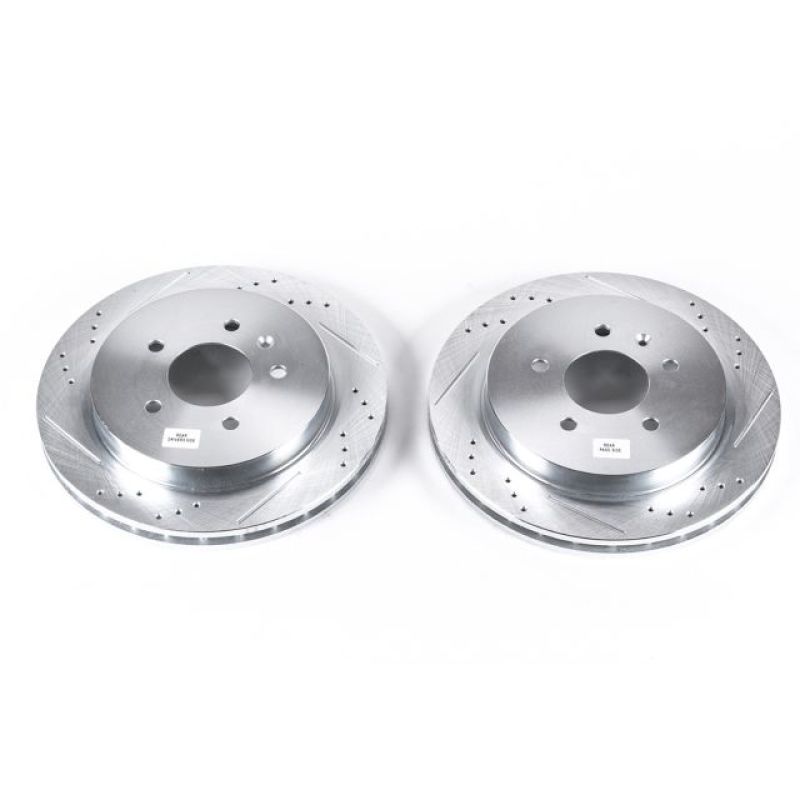 Power Stop 03-07 Cadillac CTS Rear Evolution Drilled & Slotted Rotors - Pair PowerStop