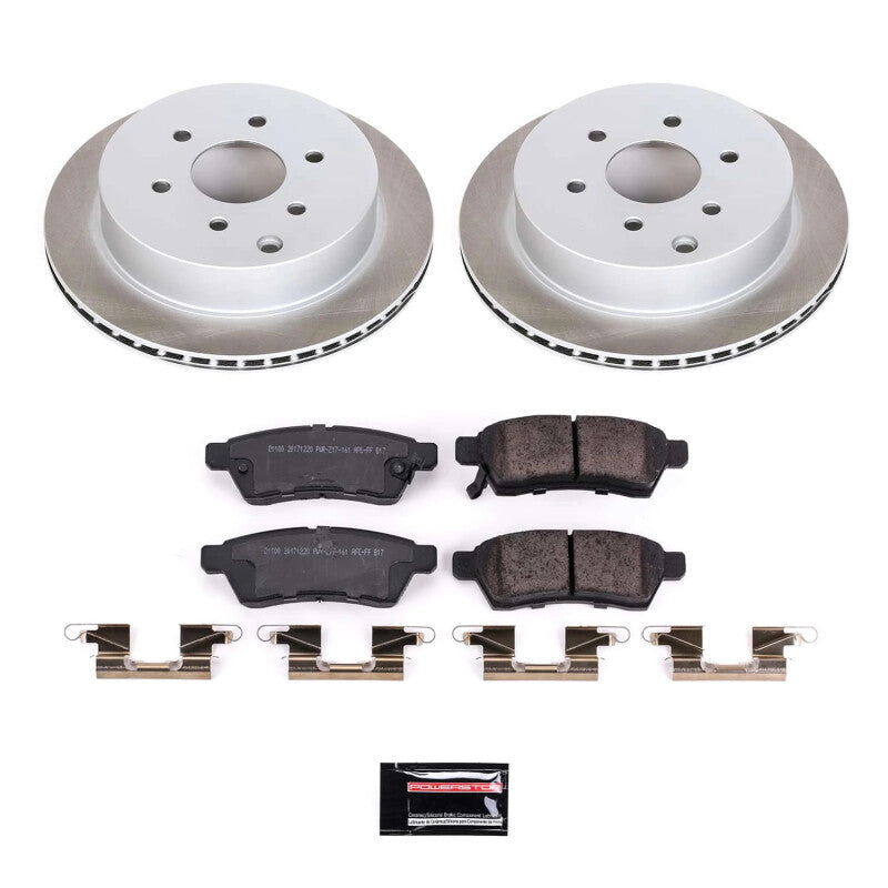 Power Stop 09-12 Suzuki Equator Rear Semi-Coated Rotor Kit PowerStop