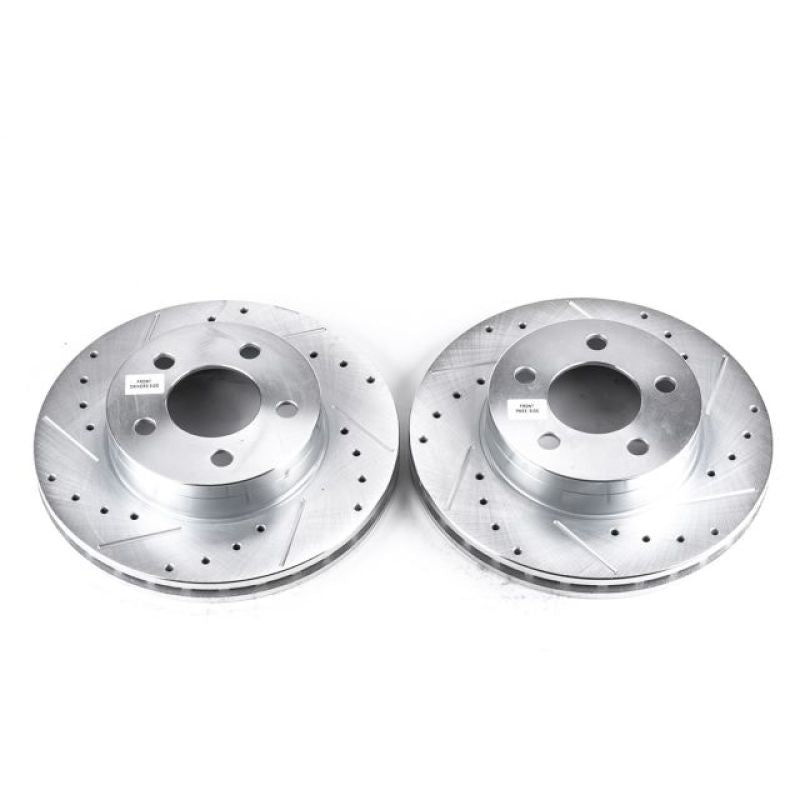 Power Stop 95-01 Ford Explorer Front Evolution Drilled & Slotted Rotors - Pair PowerStop
