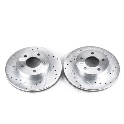 Power Stop 95-01 Ford Explorer Front Evolution Drilled & Slotted Rotors - Pair PowerStop
