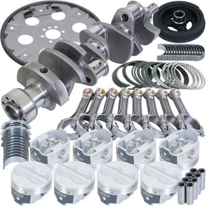 Eagle Chevy 350 1Pc 3.750in Crank 5.700in I-Beam Rod 4.040in Pistons 168 Tooth FP Balanced Assembly