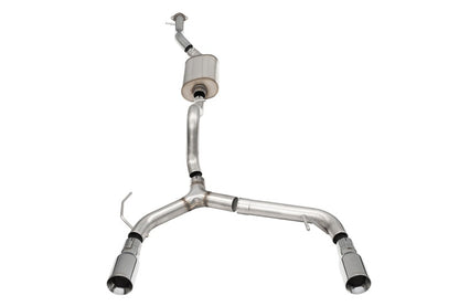 Corsa port / 2.75 in Cat-Back DRE 4.0 in Single Tips | 2021-23 Ford Bronco 2.3L Turbo (4-Door) CORSA Performance