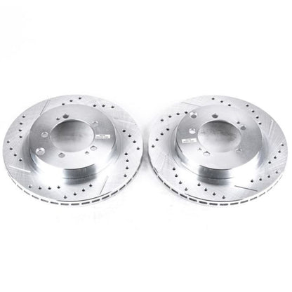 Power Stop 94-96 Dodge Stealth Rear Evolution Drilled & Slotted Rotors - Pair PowerStop