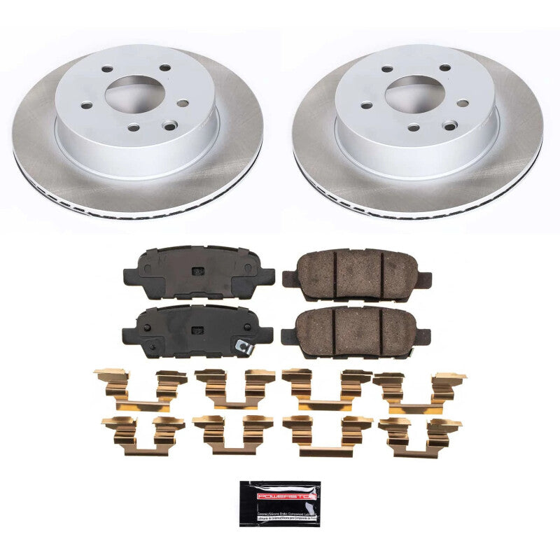 Power Stop 14-15 Nissan Rogue Select Rear Semi-Coated Rotor Kit PowerStop