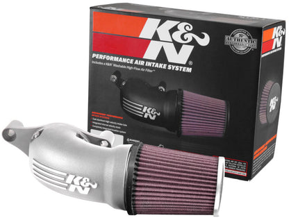 K&N 17-18 Harley Davidson Touring Models Performance Air Intake System Silver K&N Engineering