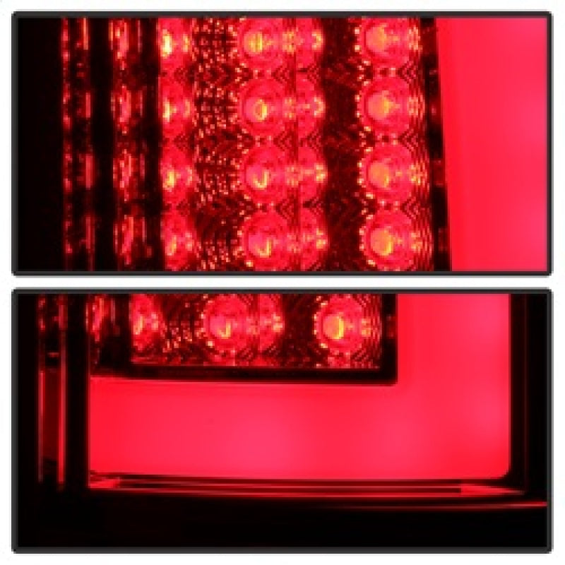 Spyder 03-06 Dodge Ram 2500/3500 V3 Light Bar LED Tail Light - Red Clear (ALT-YD-DRAM02V3-LBLED-RC) SPYDER