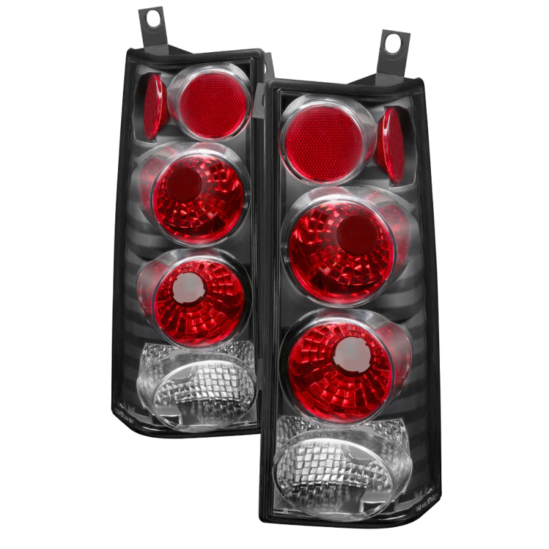 xTune Chevy Express Van 03-08 / GMC Savana 03-08 Euro Style Tail Lights -Black ALT-JH-CEXP03-BK SPYDER