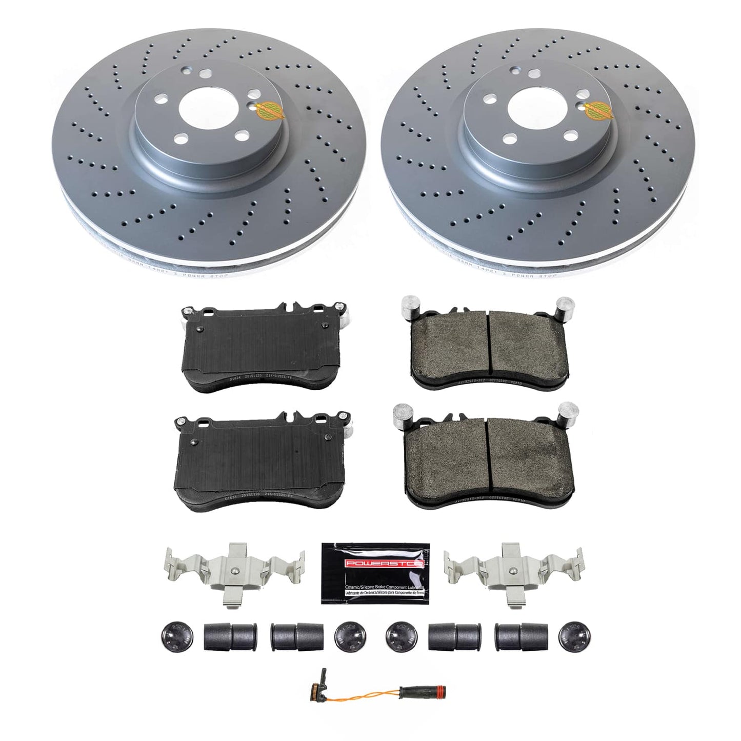 Power Stop 12-14 Mercedes-Benz E550 Front Z23 Coated Brake Kit