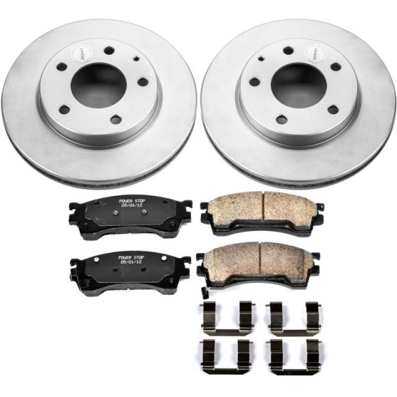 Power Stop 93-97 Ford Probe Front Z17 Evolution Geomet Coated Brake Kit PowerStop