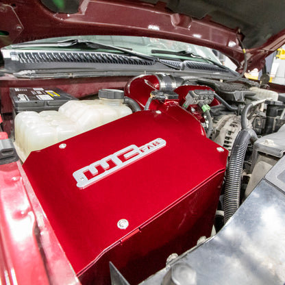 Wehrli 06-07 Duramax LBZ 4in. Intake Kit w/ Air Box - Bengal Red - WCF100192-BR
