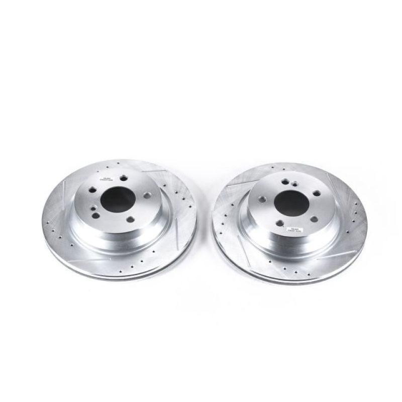 Power Stop 15-18 Mercedes-Benz CLS400 Rear Evolution Drilled & Slotted Rotors - Pair PowerStop