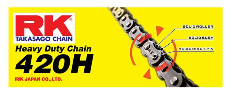 RK Chain RK-M 420H-110L - Natural - eliteracefab.com