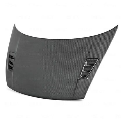 Seibon HD0607HDCV4D-MGII MGII-Style Carbon Fiber Hood for 2006–2011 Honda Civic 4DR