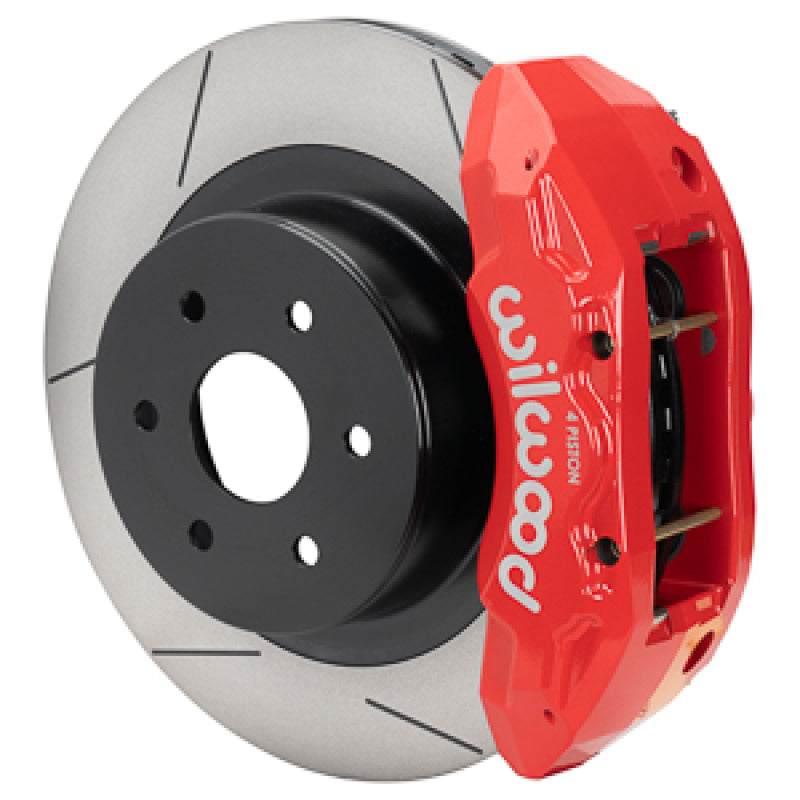 Wilwood 99-18 Chevy Silverado/GMC Sierra 16x1.25 Slotted Rotor TX4R 4 Piston Rear Brake Kit - Red Wilwood