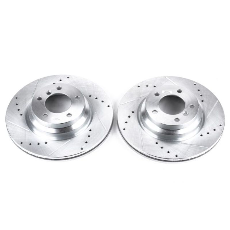 Power Stop 2006 BMW 330i Front Evolution Drilled & Slotted Rotors - Pair PowerStop