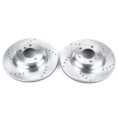Power Stop 2006 BMW 330i Front Evolution Drilled & Slotted Rotors - Pair PowerStop
