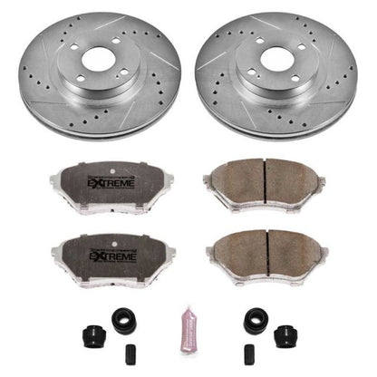 Power Stop 01-05 Mazda Miata Front Z26 Street Warrior Brake Kit PowerStop