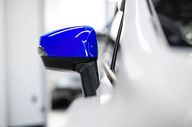 OLM OE Style Mirror Cover with Turn Signal Cutout - Ice Silver Metallic - 2015-2021 Subaru WRX / STI / 2015-2017 Crosstrek