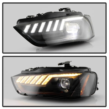Spyder 13-16 Audi A4/S4 Halogen Model Only High-Power LED Headlights - Black PRO-YD-AA413HALAP-BK SPYDER