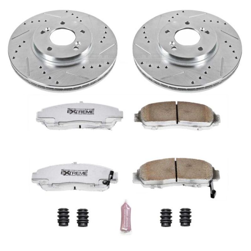 Power Stop 99-04 Acura RL Front Z26 Street Warrior Brake Kit PowerStop