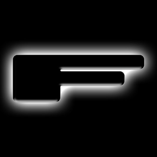 ORACLE Lighting Universal Illuminated LED Letter Badges - Matte Black Surface Finish - F ORACLE Lighting