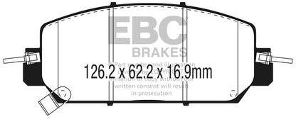 EBC YellowStuff Front Brake Pads - DP43084R EBC