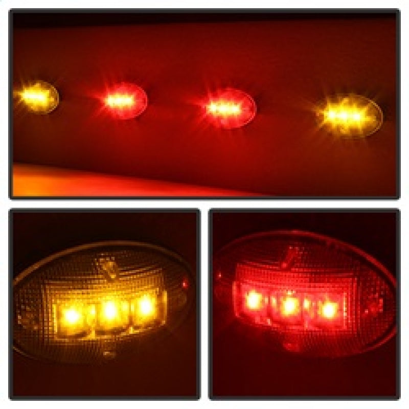 Xtune Ford Superduty F250-F550 99-10 Dually Fender LED Side Fender Lights Clear ACC-LED-FDSD99-SL-C SPYDER