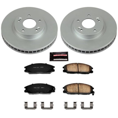 Power Stop 01-06 Hyundai Santa Fe Front Z17 Evolution Geomet Coated Brake Kit PowerStop