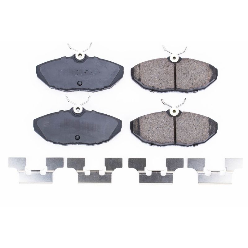 Power Stop 2005 Jaguar Vanden Plas Rear Z17 Evolution Ceramic Brake Pads w/Hardware PowerStop