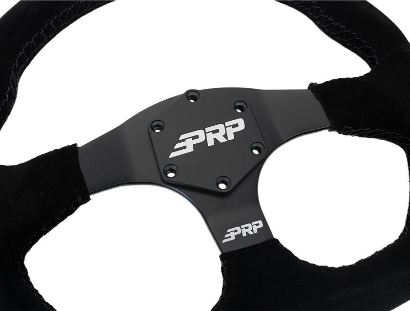 PRP Suede D-Shape Steering Wheel - Blue G251