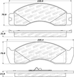 StopTech Premium Ceramic Brake Pads - 308.04110