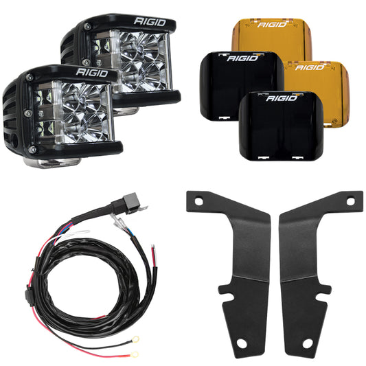 RIGID Industries D-SS Flood with A-Pillar Light Kit for 2010-20 4Runner - 46703