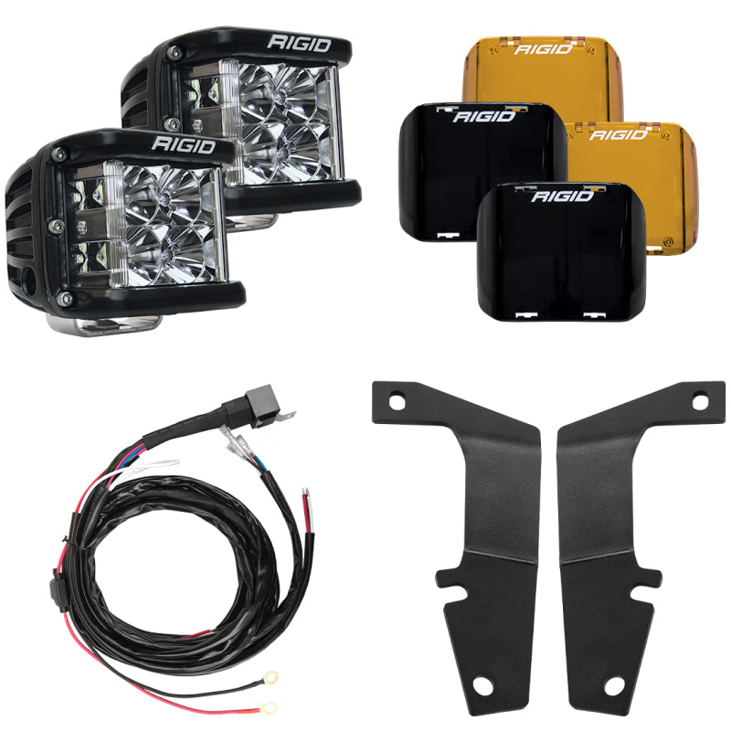 Rigid Industries 2010-2023 Toyota 4Runner A-Pillar Light Kit (Includes D-SS Flood)