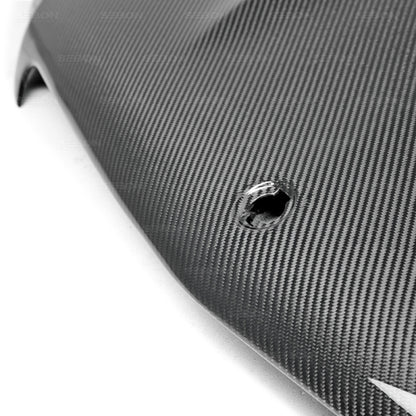 Seibon GT-style carbon fiber hood for 2012-2014 Mercedes Benz C-class (Does not fit C-63) - HD1112MBW204-GT