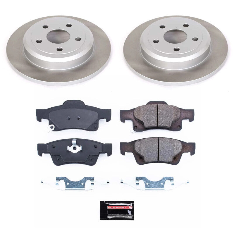 Power Stop 11-20 Jeep Grand Cherokee Rear Semi-Coated Rotor Kit PowerStop