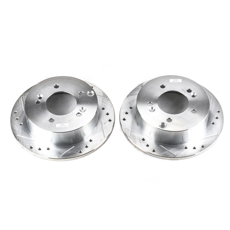Power Stop 06-10 Hyundai Sonata Rear Evolution Drilled & Slotted Rotors - Pair PowerStop