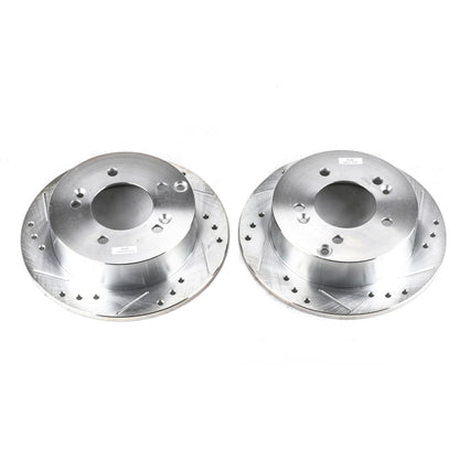 Power Stop 06-10 Hyundai Sonata Rear Evolution Drilled & Slotted Rotors - Pair PowerStop