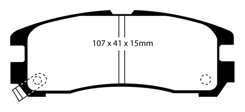 EBC YellowStuff Rear Brake Pads - DP4738R