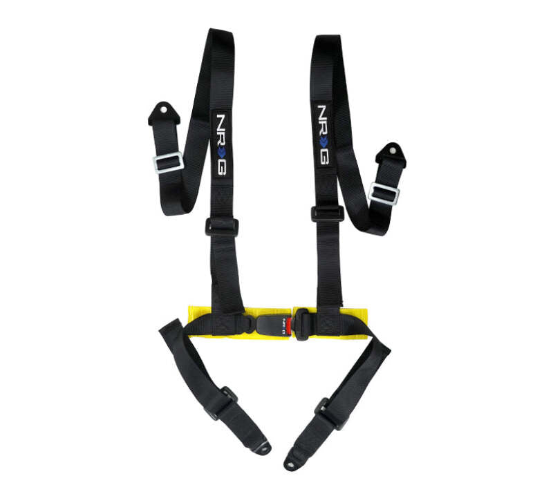 NRG Innovations 4-Point Racing Harness - Black – SBH-4PC-SBK