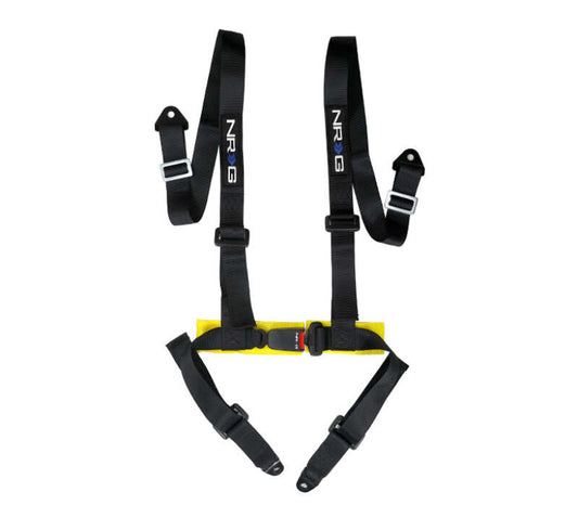 NRG Innovations 4-Point Racing Harness - Black – SBH-4PC-SBK