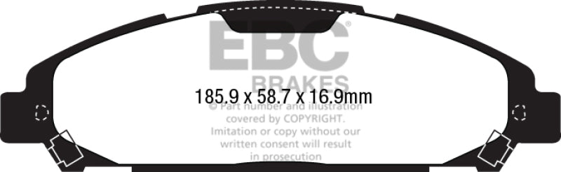 EBC YellowStuff Front Brake Pads - DP43039R EBC