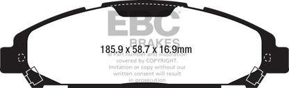 EBC YellowStuff Front Brake Pads - DP43039R EBC