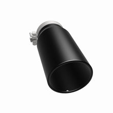 Load image into Gallery viewer, MagnaFlow Tip Stainless Black Coated Single Wall Round Single Outlet 5in Dia 4in Inlet 13in L