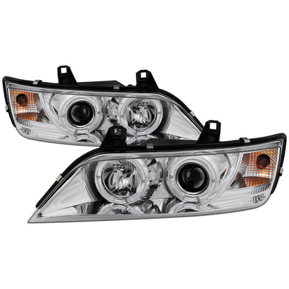 Spyder BMW Z3 96-02 Projector Headlights LED Halo Chrome High H1 Low H1 PRO-YD-BMWZ396-HL-C SPYDER