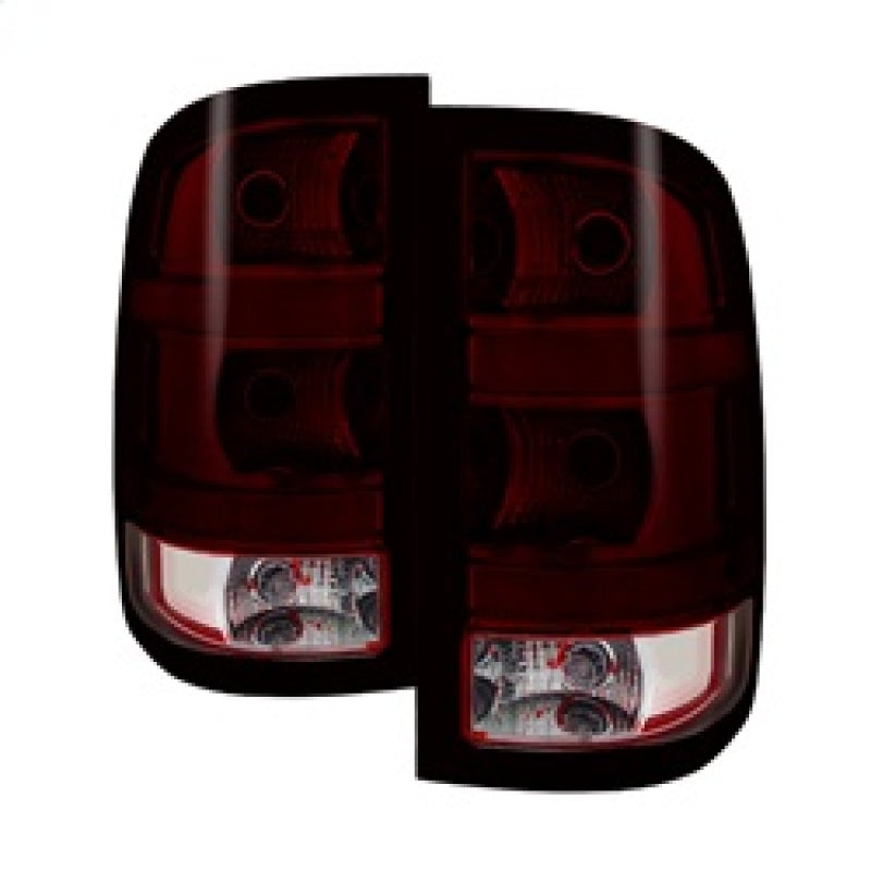 Xtune GMC Sierra 2007-2013 OEM Style Tail Light Red Smoked ALT-JH-GS07-OE-RSM SPYDER