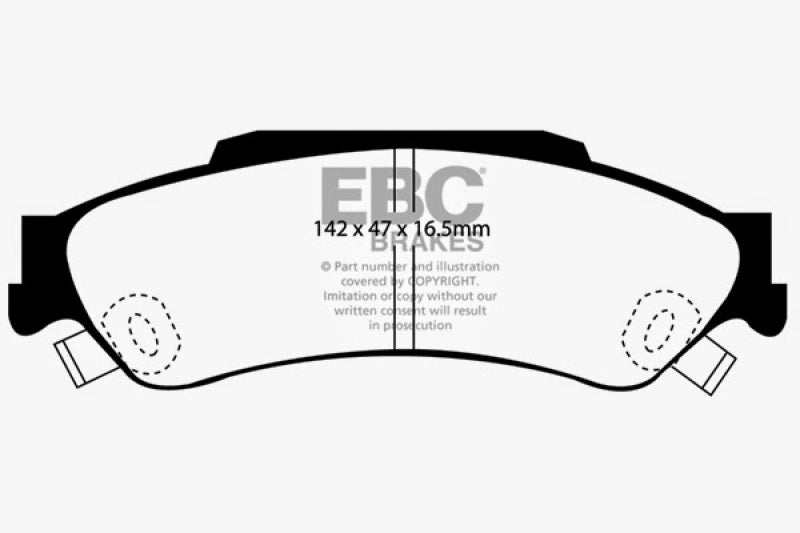 EBC YellowStuff Rear Brake Pads - DP41602R EBC