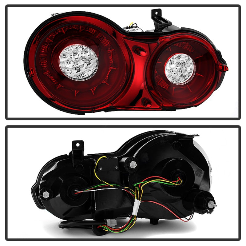 Spyder 09-15 Nissan GTR LED Tail Lights Red Clear ALT-YD-NGTR09-LED-RC SPYDER