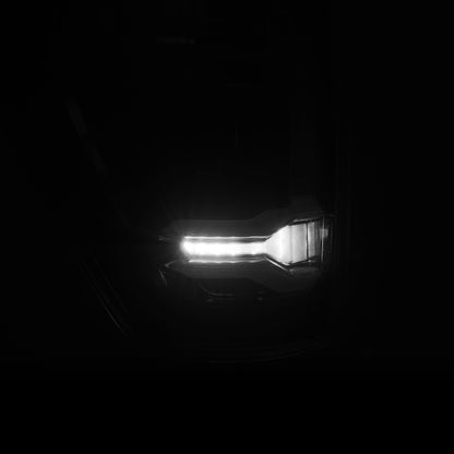 AlphaRex 21-23 Ford F-150 LUXX LED Tailights - Black w/ BLIS