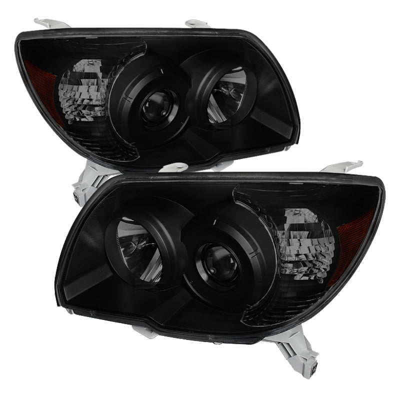 Xtune Toyota 4Runner 06-09 Crystal Headlights Black Smoked HD-JH-T4R06-AM-BSM SPYDER