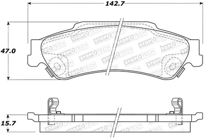 StopTech Street Disc Brake Pads - 305.07290 Stoptech